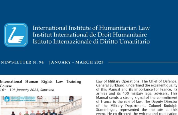 Download the last newsletter of the Institute (January-March 2023)!